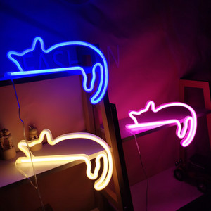 Lámpara LED <span class=keywords><strong>de</strong></span> Neón con Forma <span class=keywords><strong>de</strong></span> Gato, 5V, Luces Decorativas <span class=keywords><strong>de</strong></span> Pared para Exteriores, para Dormitorio, Hogar, Bar, Restaurante, Tienda, Club - Product Image 2