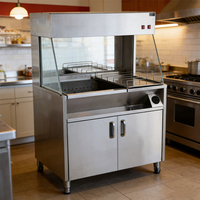 Station de maintien au chaud électrique commerciale In-Smart pour frites et chips, à poser sur comptoir ou en armoire, capacité de 100 plateaux/heure