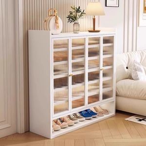 XG-MZXG ตู้รองเท้าเหล็กแบบตั้งพื้นกันฝุ่นหลายชั้นการออกแบบที่ทันสมัยเรียบง่ายเฟอร์นิเจอร์ห้องนั่งเล่นชั้นวางรองเท้า - Product Image 2