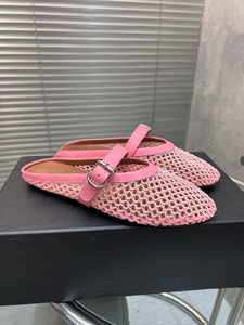 Zapatos Planos de Mujer Alaias Estilo Punk Mary Jane, Novedad 2025, Parte Superior de Cuero Genuino, Punta Cuadrada, Hebilla con Remaches, Antideslizantes y Suaves - Product Image 1