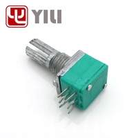 Potentiomètre double RV097 à 6 broches, potentiomètre rotatif double 9 mm, réostat