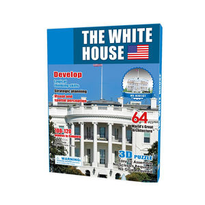 Modèle en papier mousse DIY Assemblage Puzzle 3D <span class=keywords><strong>Maison</strong></span> Blanche pour enfants - Product Image 1