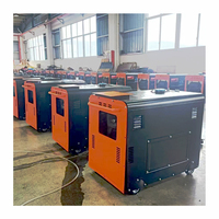 Générateur diesel silencieux portable VG 1/3 phase 220v/380v mini pour usage domestique, insonorisé, 3kw 5kva 6kw 7kva 8kva