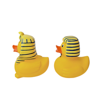 Jouets de bain pour bébé en caoutchouc personnalisés avec des motifs imprimés en forme de canard, jouets de bain pour enfants