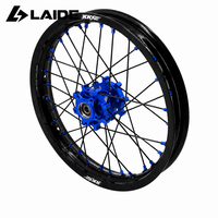 Ensemble de roues à rayons KKE Light Bee X Blue 21/18 pouces, 1.6x21 avant, 1.85x18 arrière, jantes en aluminium pour moto électrique Sur Ron Enduro