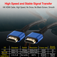 Câble HDMI certifié dernière version HDMII haute vitesse prise en charge du test dynamique HDR TDR résolution 4K 60hz
