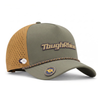 Casquette de golf personnalisée imperméable à 5 panneaux avec logo en patch PVC, visière magnétique et support pour tee