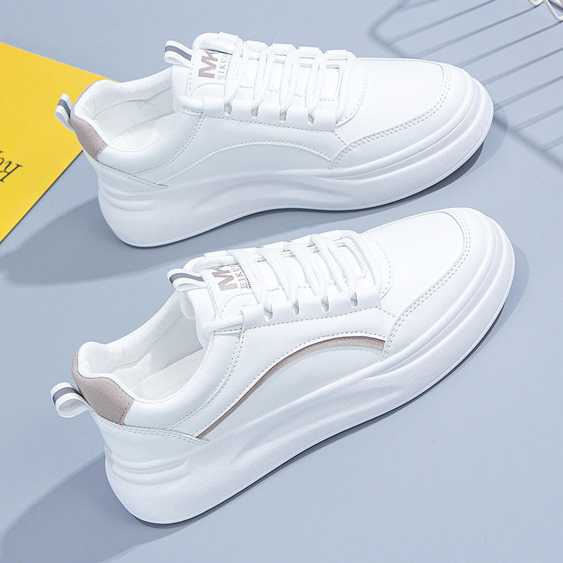 Neuheiten Casual Classic Pu Leder Upper Sneakers Bequeme Gummis