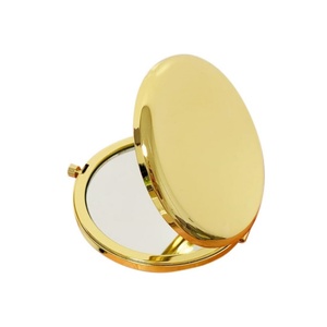 Gold/Rose Gold/Silver Dual-Magnification Compact <strong>Mirror</strong> - Pocket-Sized Makeup <strong>Mirror</strong> Double-Sided <strong>Magnifying</strong> Compact <strong>Mirror</strong> - Product Image 2