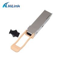 Hilink QSFP56 850nm 100m MPO MMF modul Transceiver optik kompatibel jaringan