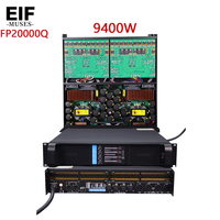 FP20000Q Amplificateur de puissance professionnel 4 canaux 28000W 8/4 Ohm en métal durable avec sorties XLR et stéréo pour utilisation sur scène audio professionnelle