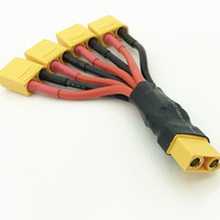 Câble de batterie haute intensité personnalisé XT60 femelle-femelle avec faisceau de câbles en silicone pour modèles RC et équipements de stockage d'énergie