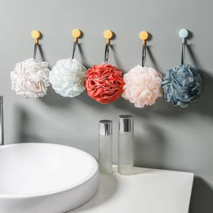Esponja de baño de espuma rica con certificación ecológica de dos tonos, esponja de bola eficaz para eliminar la piel muerta para exfoliación corporal, 50g a granel para uso en la ducha - Product Image 5