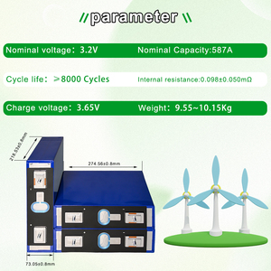 แบตเตอรี่ CATL 587ah ของ EU 3.2V แบบแท่งปริซึมสำหรับ DIY ระบบกักเก็บพลังงานแสงอาทิตย์แบบกริด 16S 51.2V - Product Image 2