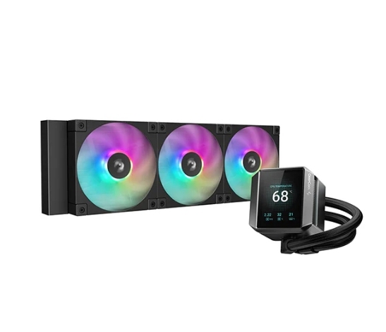 CPU Water Cooler Deepcool MYSTIQUE 360 ARGB 360mm High-Performance Customizable LCD Screens Liquid CPU Cooler Water Cooler