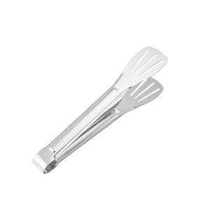 Nahe Stainless Steel Food Tongs 304 Grade Heat Resistant Kitchen BBQ Grilling Baking Tools Multifunctional Steak Tongs - Product Image 5