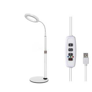 Lámpara de Cultivo LED de Espectro Completo con Anillo Ajustable en Altura, Herramienta de Jardín, Lámpara de Cultivo Pequeña para Suculentas y Plantas Verdes - Product Image 1