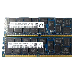 16GB <span class=keywords><strong>DDR3</strong></span> 1600MHz PC3 12800R ECC geregistreerd dual-rank X4 servergeheugen HMT42GR7BFR4A PB - Product Image 1