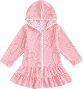 <span class=keywords><strong>Robe</strong></span> <span class=keywords><strong>de</strong></span> plage pour filles, couvre-maillot <span class=keywords><strong>de</strong></span> <span class=keywords><strong>bain</strong></span> à capuche zippé, tie-dye, en tissu éponge, <span class=keywords><strong>robe</strong></span> <span class=keywords><strong>de</strong></span> plage, peignoir, serviette, maillot <span class=keywords><strong>de</strong></span> <span class=keywords><strong>bain</strong></span> - Product Image 3