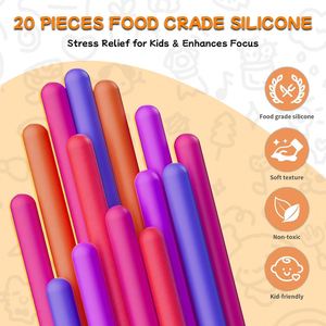 Tablero de Actividades Sensoriales de Silicona sin BPA para Niños de 5 a 7 Años y Adultos con TDAH/Autismo, Juguete Antiestrés para Viajes, Logotipo Personalizado - Product Image 4