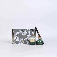 Diffuseur de fraise et bougie de luxe, décoration de la maison, coffret cadeau, printemps naturel