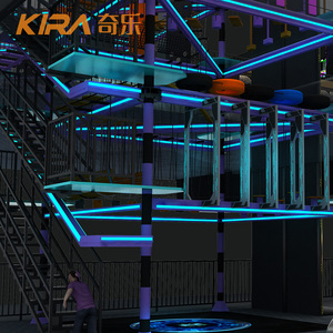 Nouveau parc de trampoline d'aventure commerciale professionnelle avec des cours de corde <span class=keywords><strong>Ninja</strong></span> Warrior - Product Image 6