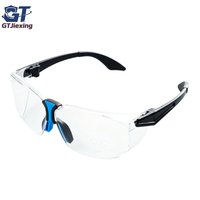 Lunettes de sécurité personnalisées GTJiexing avec logo, conformes aux normes ANSI Z87.1 CE EN166, verres en PC résistants aux chocs, pont nasal en caoutchouc souple, lunettes de protection
