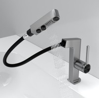 Robinet de lavabo monotrou en alliage de zinc moderne de vente chaude