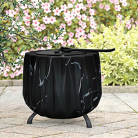 Portable Fire Pit Bowl Cheminée De Table Décor Intérieur/Extérieur Brûleur À Alcool S'mores Maker Chimeneas pour Patio Balcon