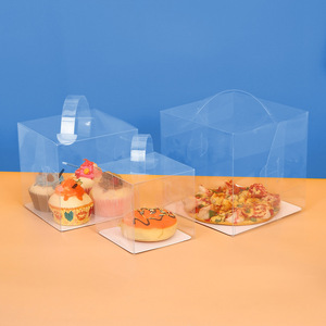 Boîte à pâtisserie écologique en plastique PET transparent de qualité alimentaire <span class=keywords><strong>pour</strong></span> biscuits, bonbons, <span class=keywords><strong>chocolat</strong></span>, flocons de neige, gâteaux - Product Image 3