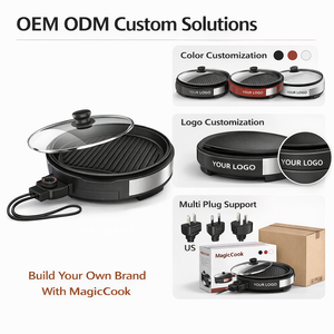 Multifunctional 30cm Round Electric Baking Oven with Adjustable Temperature for Pizza, BBQ & Household Hotel Cooking - Product Image 3