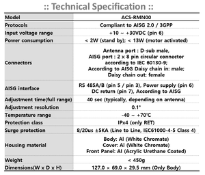 Unité de contrôle d'inclinaison électrique à distance (RET) à double moteur AISG2.0 pour système d'antenne de station de base 3GPP, firmware évolutif, durable - Product Image 6