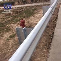 Barrière de sécurité routière industrielle anti-sable Huaan, barrière anti-choc à trois poutres, galvanisée à chaud Q235/Q355