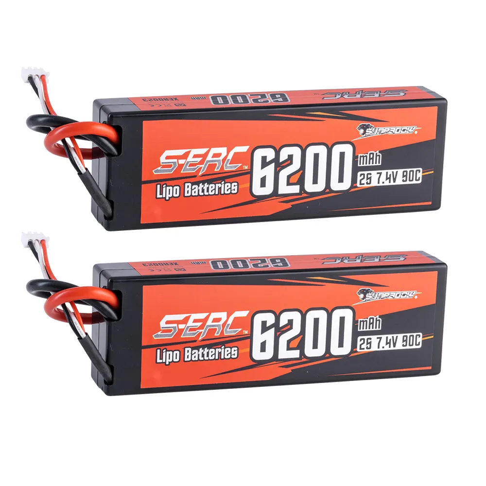 Sunpadow 2S 7.4V Lipo Pin 6200MAh 90C Mềm Gói Với Deans T Cắm Cho RC Xe Xe Tải Thuyền Xe Tăng Buggy Racing Sở Thích