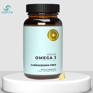Veganes <span class=keywords><strong>Omega</strong></span>-<span class=keywords><strong>3</strong></span>-Nahrungsergänzungsmittel - Glasflasche, Carrageen-freie Algen, DHA & EPA für Gelenk- und Stimmungsunterstützung - 2-Monats-Vorrat 60 Kapseln - Product Image 1