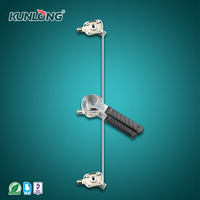 Poignée de compression en acier inoxydable de qualité industrielle KUNLONG SK1-836 304 chromé brillant pour utilisation en congélateur