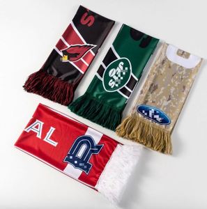 ผ้าพันคอโพลีเอสเตอร์สำหรับโปรโมชั่น ผ้าพันคอสโมสรฟุตบอลแบบกำหนดเอง ผ้าพันคอแฟนคลับ ผ้าพันคอไหมพิมพ์โลโก้ - Product Image 2