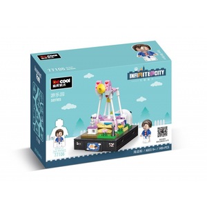 Diku 77101-10 Parque <span class=keywords><strong>de</strong></span> Atracciones, <span class=keywords><strong>Barco</strong></span> <span class=keywords><strong>Pirata</strong></span>, Noria, Bloques <span class=keywords><strong>de</strong></span> Construcción Divertidos para Armar, Juguetes para Niñas - Product Image 6