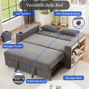 Vendita all'ingrosso di prodotti caldi semplice divano per risparmiare spazio soggiorno moderno <span class=keywords><strong>letto</strong></span> estraibile divano con <span class=keywords><strong>poltrona</strong></span> per camera da <span class=keywords><strong>letto</strong></span> - Product Image 6