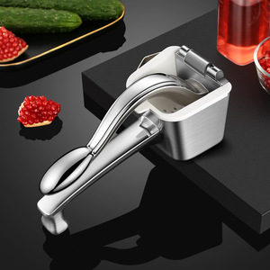 Exprimidor Manual Portátil de Acero Inoxidable 304 para Pulpa de Frutas, Exprimidor Manual de Metal con Clip para Naranjas y Limones - Product Image 6