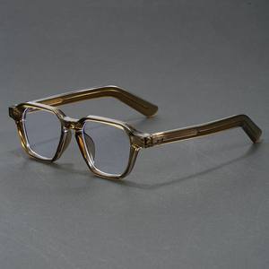 Marcos de ojos sólidos duraderos para hombres, bloqueador de luz azul, inserto de Metal, Retro, cuadrado pequeño, Tawny Blue <span class=keywords><strong>Optica</strong></span> 2025 - Product Image 4