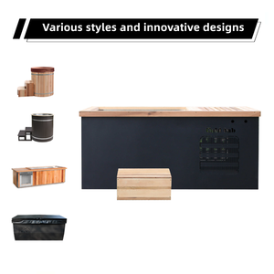 Profesyonel kurtarma merkezleri için Chiller ve filtre ile sanayi favori bağlantısız kırmızı sedir soğuk dalma buz banyosu küvet - Product Image 2