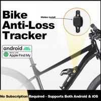 Traceur GPS mondial pour vélo compatible Apple Find My, étanche, portable, compatible iPhone iPad Mac, fixation sécurisée, support de bouteille, sonnette