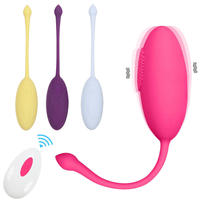 Mini vibromasseur sans fil télécommandé - 12 fréquences de vibration, sûr pour le corps, étanche, recharge USB, 1,5h d'autonomie, sextoy