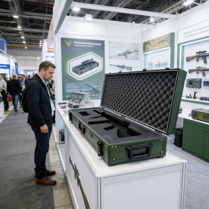 Çin üretici toptan fabrika iyi fiyat doğrudan sert alüminyum taktik gitar silah depolama taşıma ekran uçuş durumda - Product Image 2