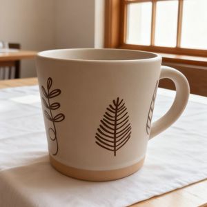 แก้วกาแฟเซรามิกสโตนแวร์เพ้นท์ลายด้วยมือจากผู้ผลิตจีนรายใหม่ สไตล์เรโทร วินเทจ ผิวด้าน ปรับแต่งได้สำหรับธุรกิจ - Product Image 2