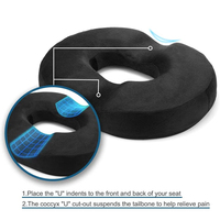 1pcs Coussin de siège pour les hémorroïdes Coussin de siège pour coccyx Siège médical orthopédique pour la prostate Chaise pour mousse à mémoire de forme