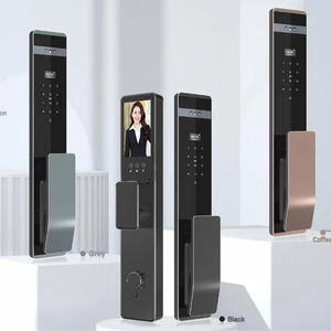 Nuevo diseño de puerta impermeable al aire libre cerradura de seguridad electrónica huella digital cerradura de puerta inteligente digital con cámara y huella digital - Product Image 1