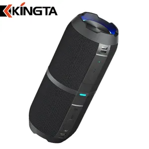 8.66 Inch Ngoài Trời Không Thấm Nước 30W OEM RGB Ánh Sáng Boombox Bluetooth Stereo Loa Không Dây Bass Loa Siêu Trầm Loa