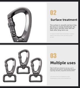 مشبك معدني للعين البحرية مشبك مشبك مشبك مشبك مشبك معدني ثلاثي سبائك الزنك مقود كلب صلب مقاوم للصدأ خطاف أمان للبيع بالجملة - Product Image 6